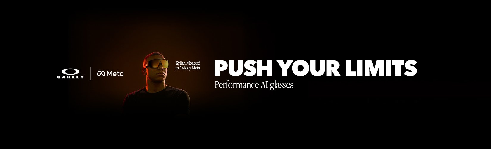 Oakley. Meta. Kylian Mbappe in Oakley Meta. Push your limits. Performance AI glasses.