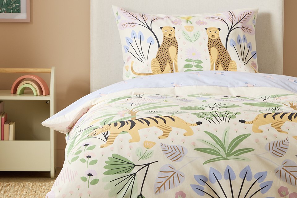 Refresh your kids room from £10. Includes bedding, storage, cushions, home accessories and more.