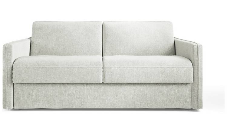 Jay-Be Slim Fabric 3 Seater Sofa Bed - Light Grey