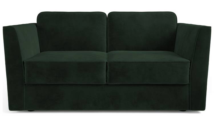 Jay-Be Elegance Velvet 2 Seater Sofa Bed - Dark Green