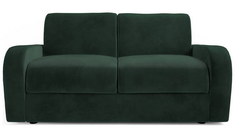 Jay-Be Deco Velvet 2 Seater Sofa Bed - Dark Green