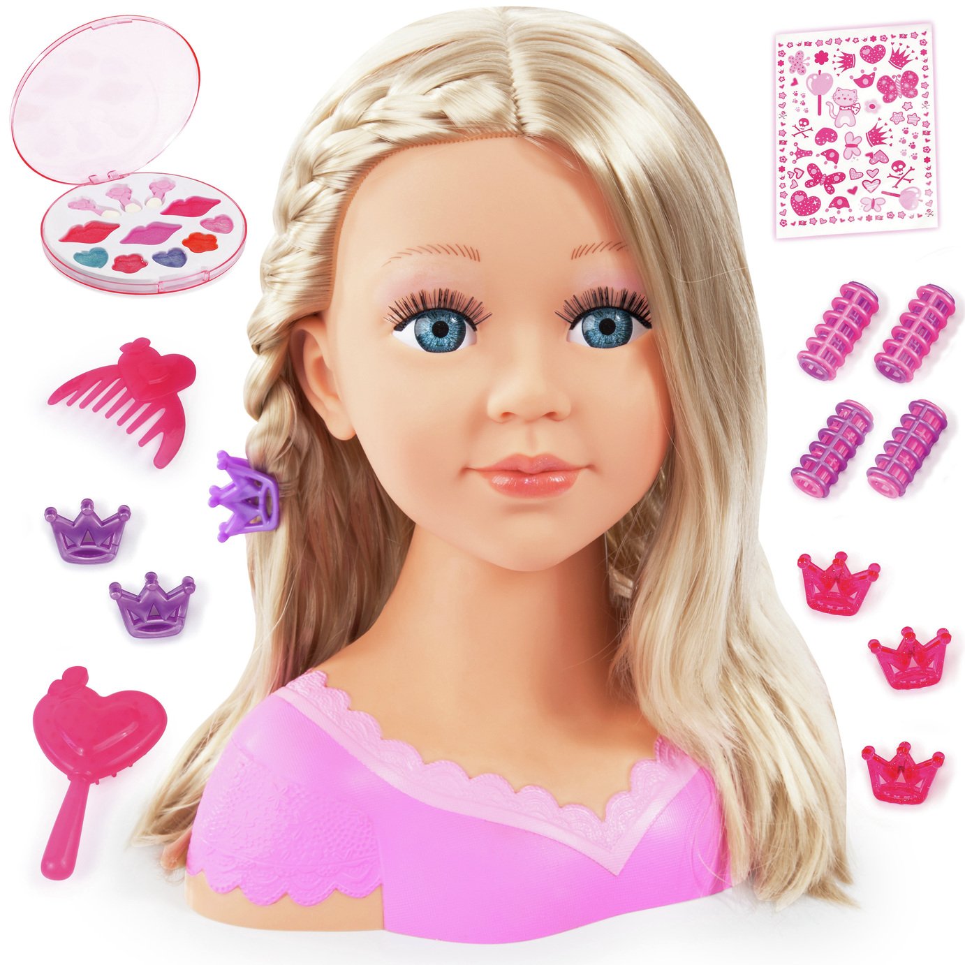 argos makeup dolls head