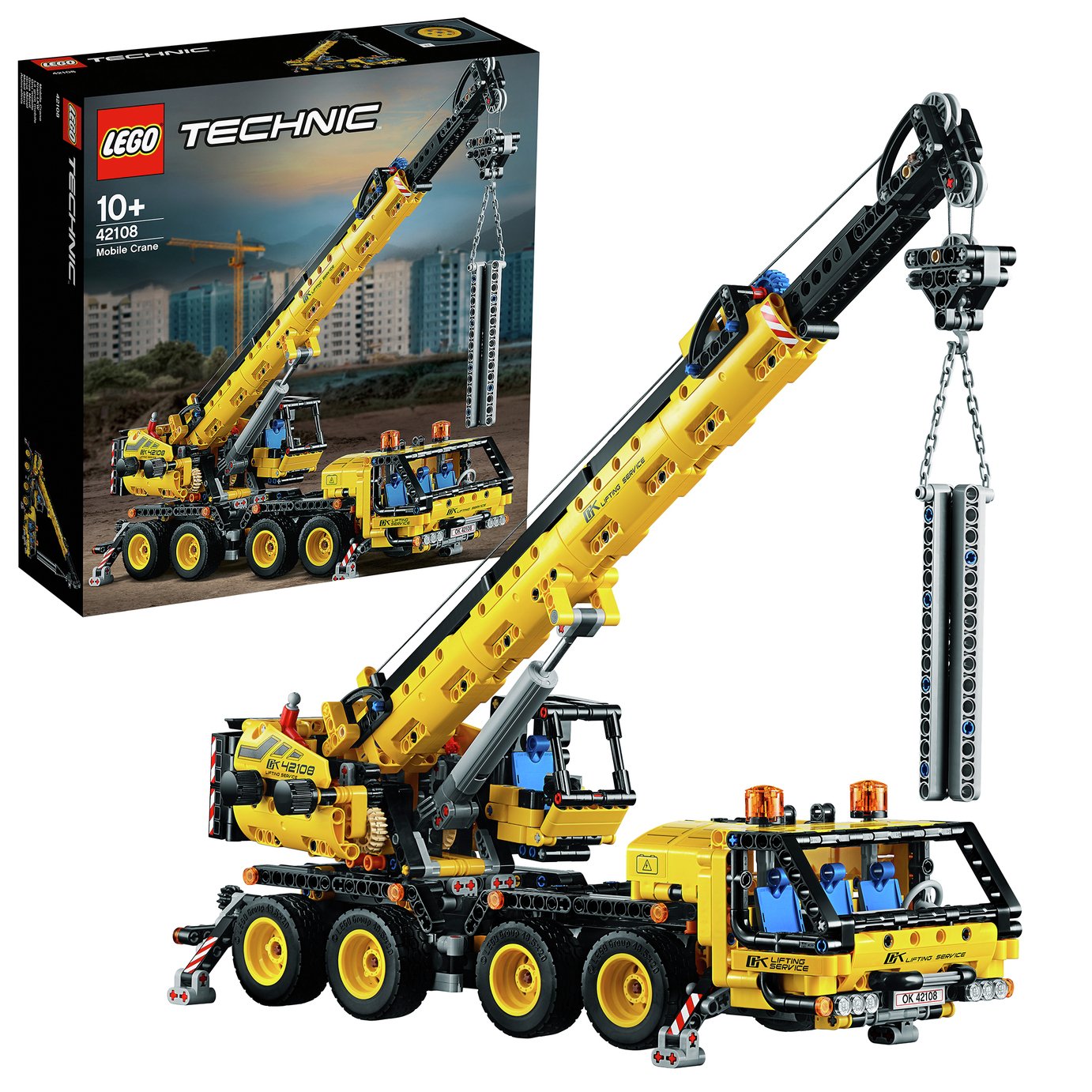 lego truck with crane