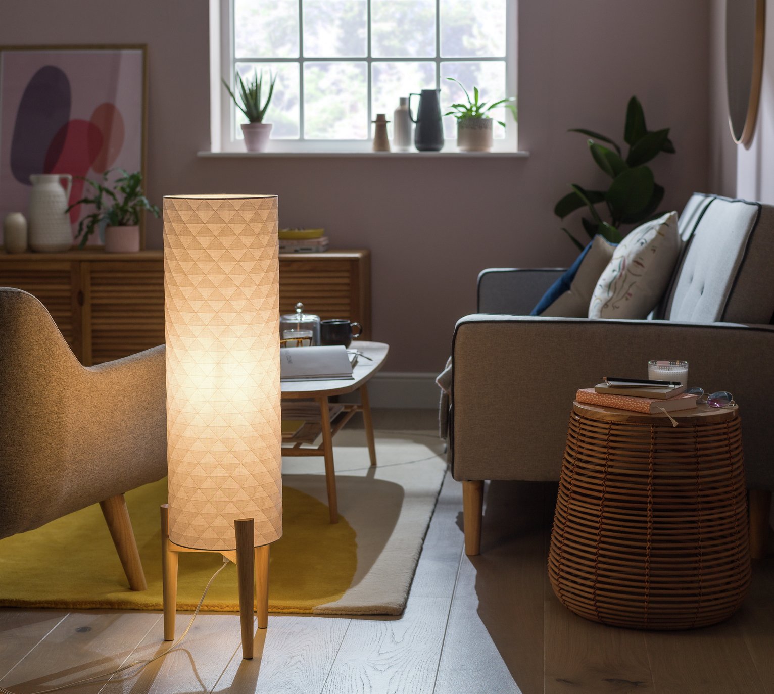 Argos Home Skandi Geometric Column Floor Lamp Review