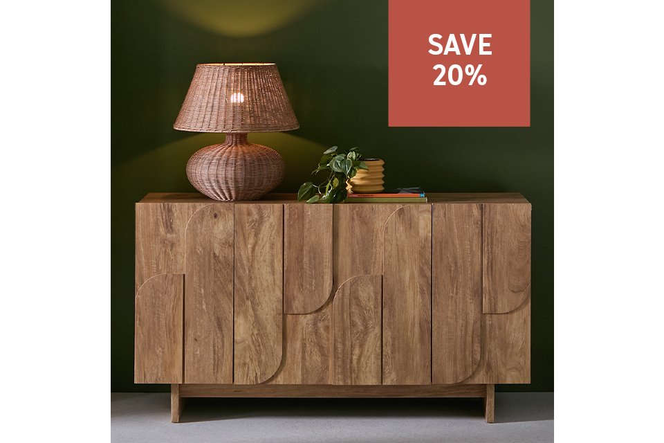 Save 20% on selected indoor furniture on orders over £100. New lines added. Use code FURN20. Shop now.