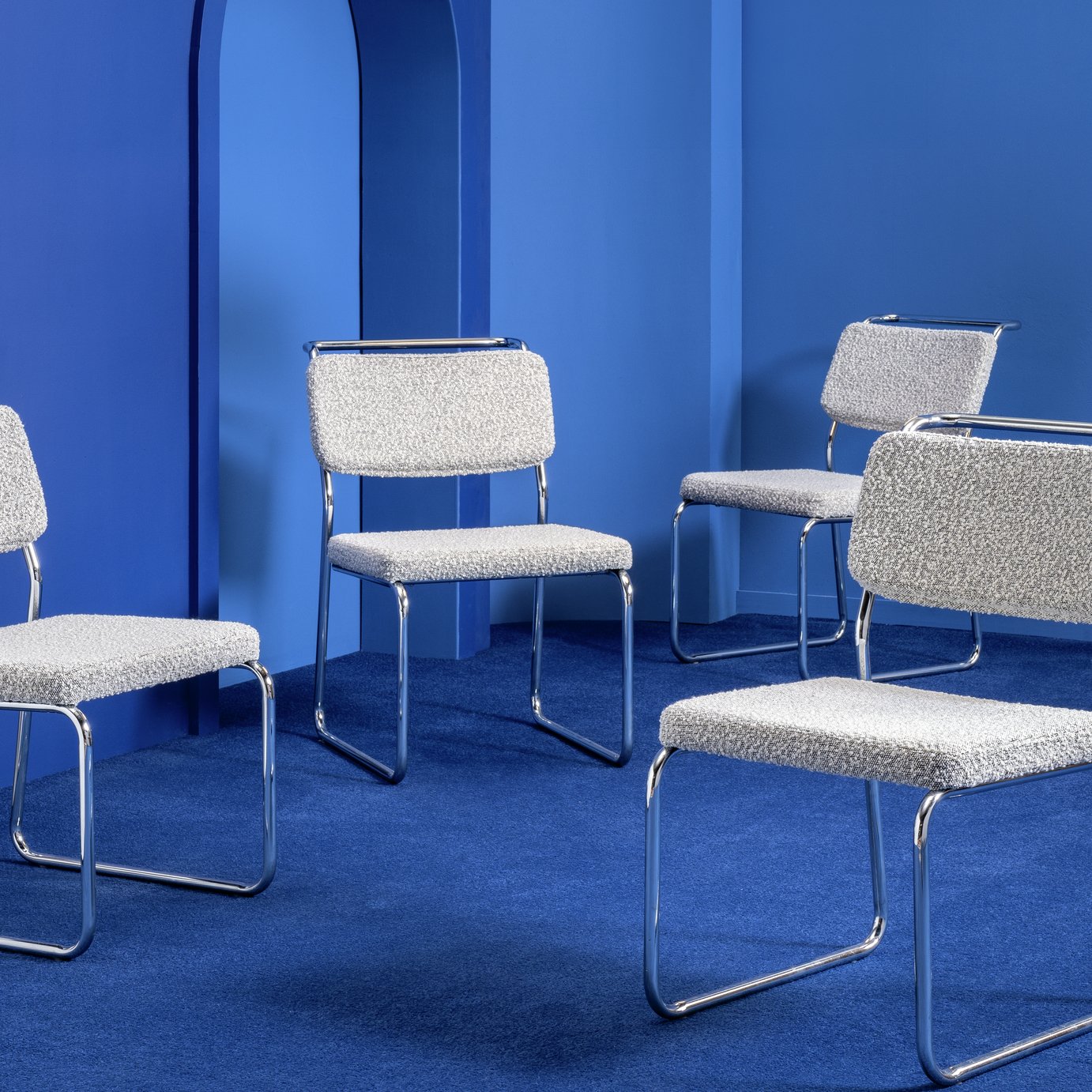 Habitat 60 Duomo Metal Dining Chair - Silver