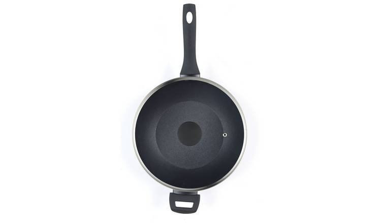 Salter Megastone 260 Thermo 28cm Aluminium Wok With Lid