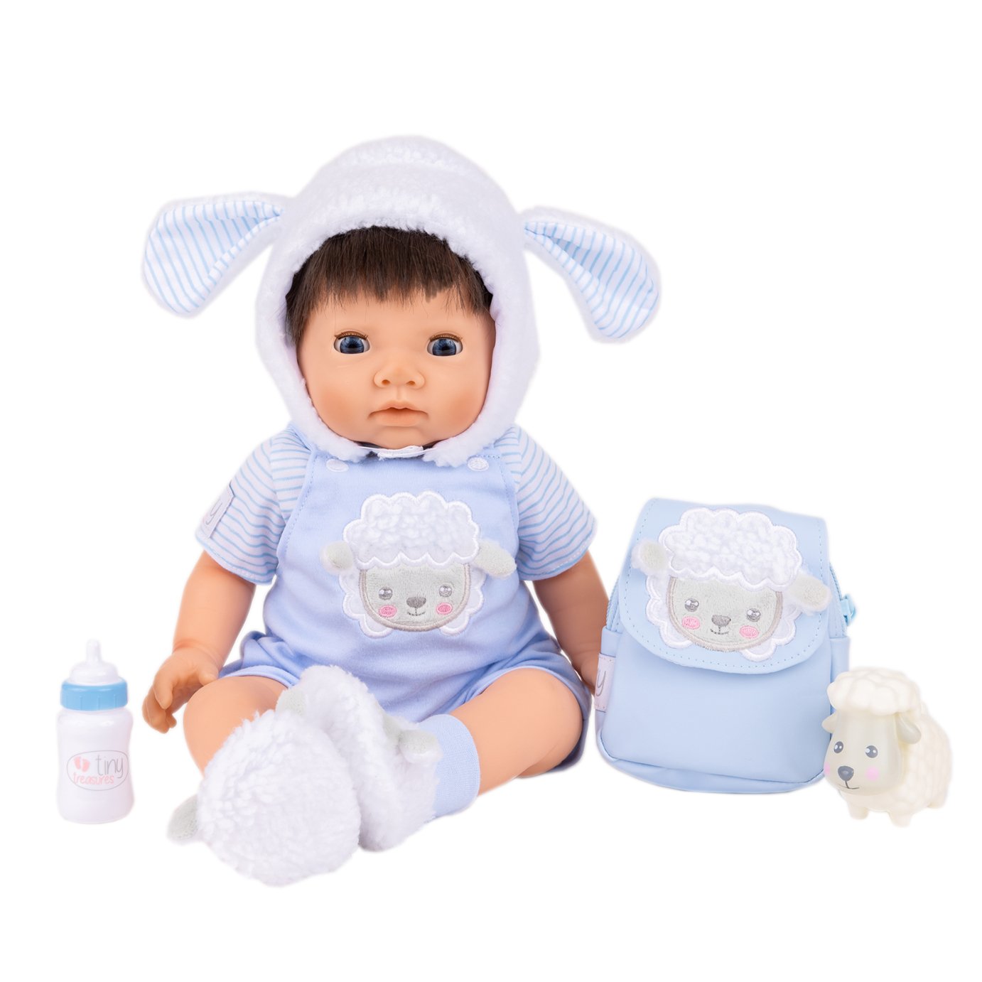 Tiny Treasures Little Lamb Outfit Set in Blue