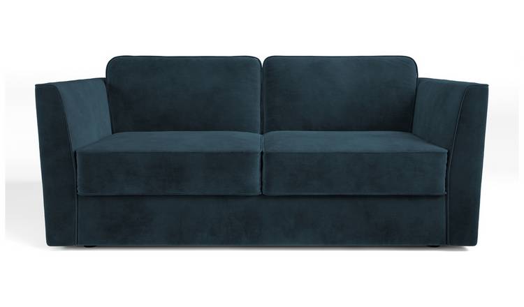 Jay-Be Elegance Velvet 3 Seater Sofa Bed - Ink Blue