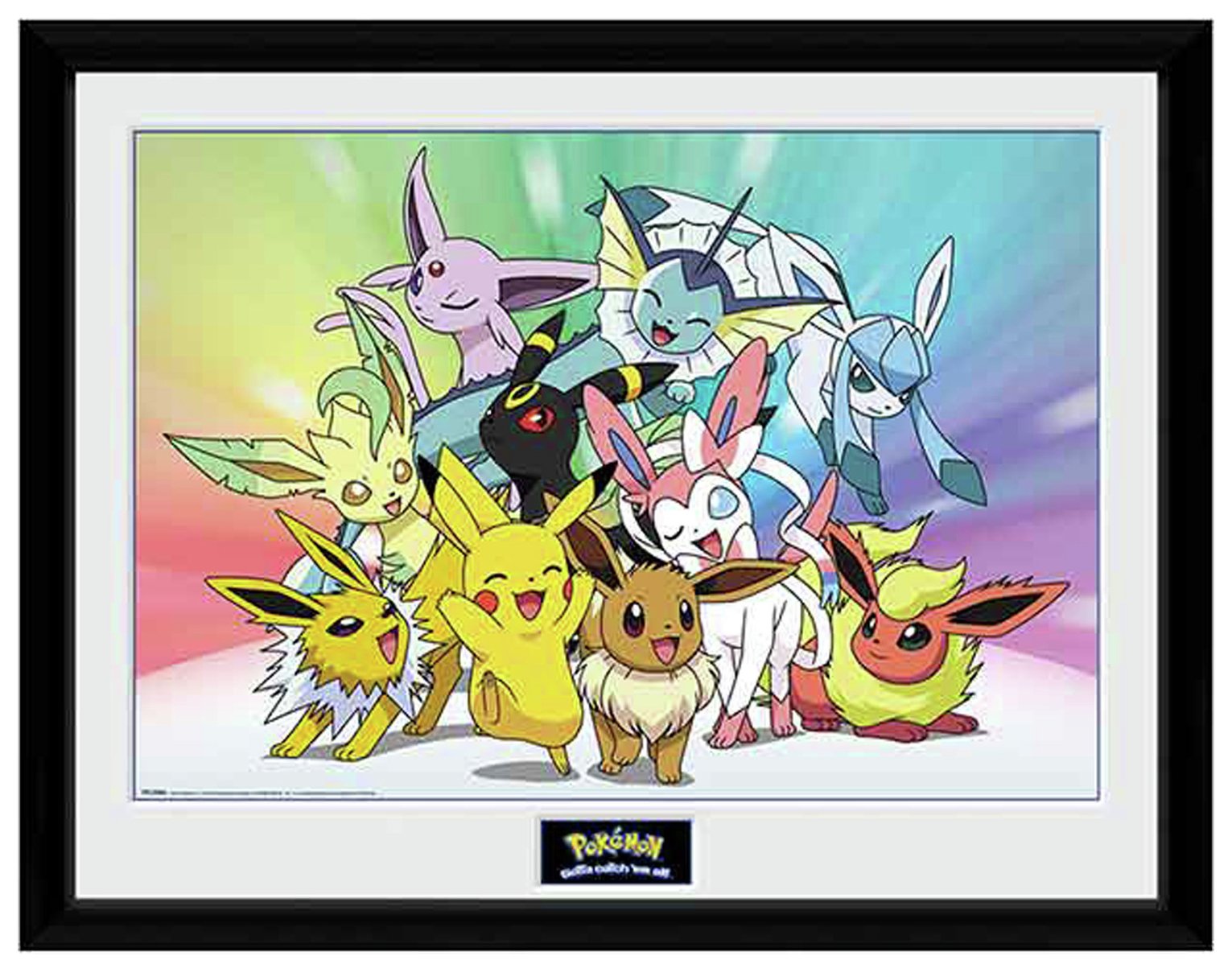 Pokemon Eevee Framed Wall Print - 40x30cm