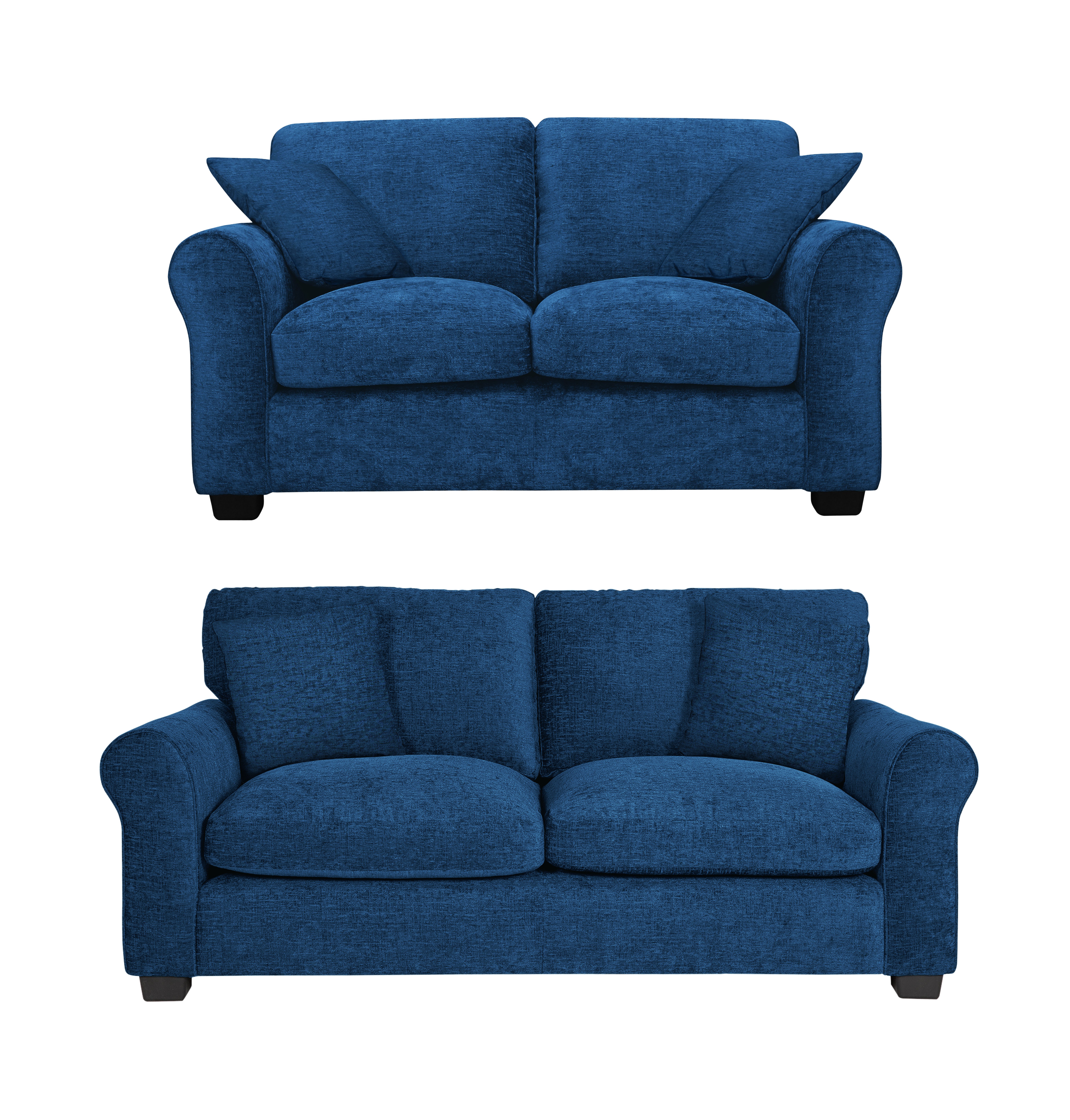 Argos Home Taylor Fabric 2 Seater & 3 Seater Sofa - Blue