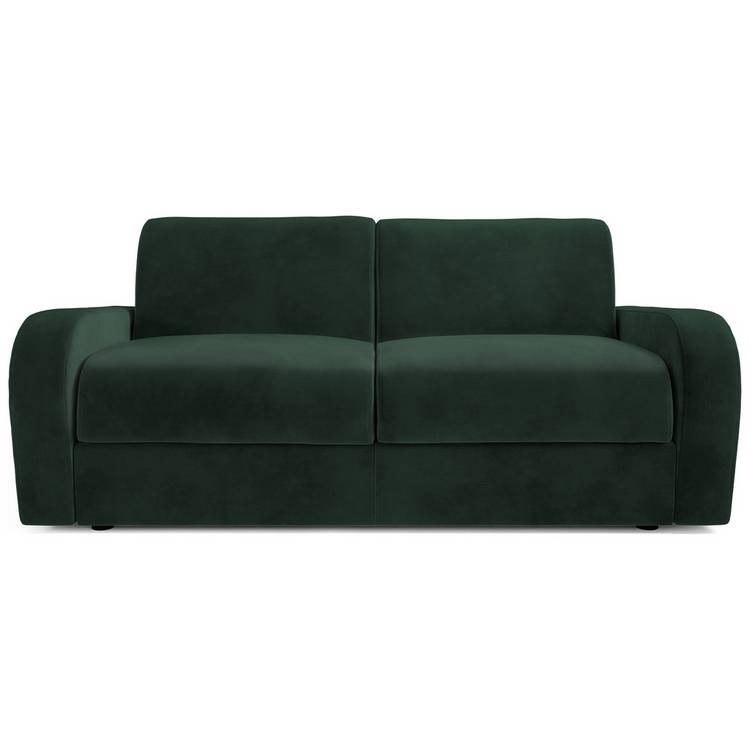 Jay-Be Deco Velvet 3 Seater Sofa Bed - Dark Green 0