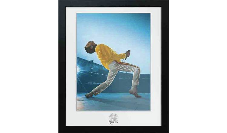 Queen Wembley Framed Wall Print - 40x30cm