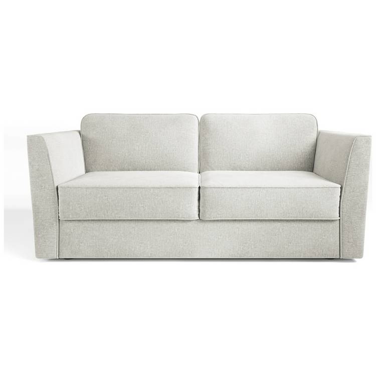 Jay-Be Elegance Fabric 3 Seater Sofa Bed - Light Grey 0