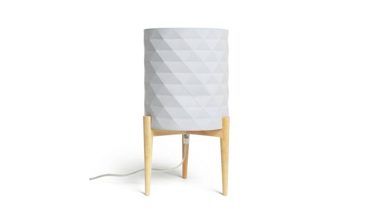 Buy Argos Home Skandi Geometric Column Table Lamp Grey