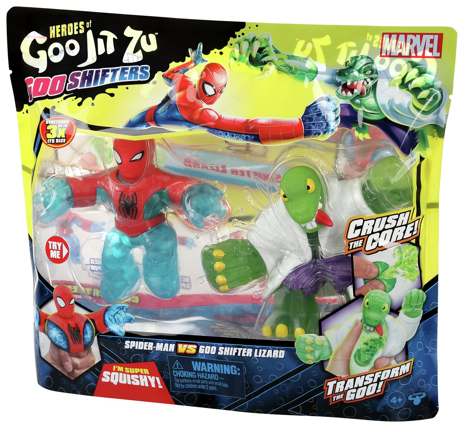 Heroes Of Goo Jit Zu Marvel Spider Man Vs Lizard Figure 3429358 Argos Price Tracker 9236