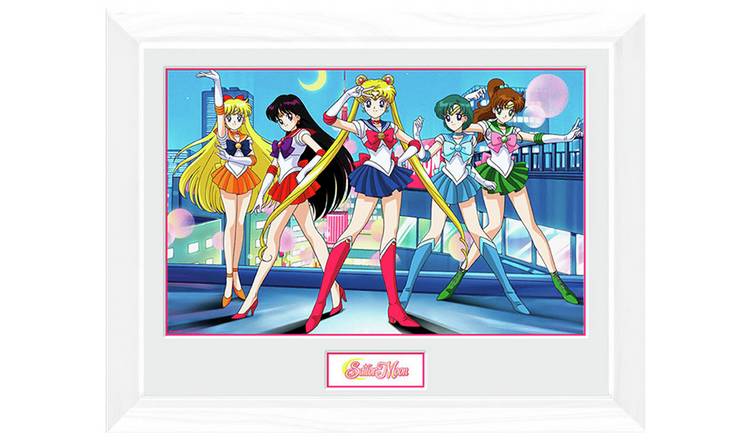 Sailor Moon Group Framed Wall Print - 40x30cm