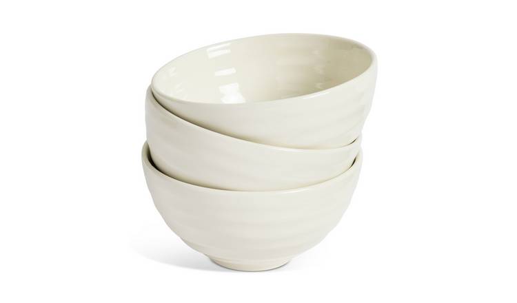 Buy Habitat Riko Large Porcelain Serving Bowl - White, Serving bowls and  platters