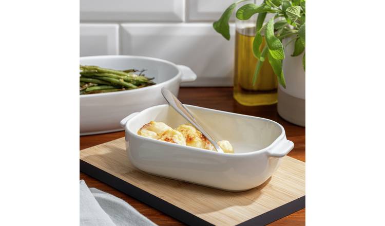 Habitat Riko 21cm Small Porcelain Rectangular Roaster