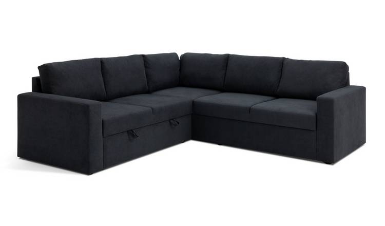 Buy Argos Home Miller Fabric Corner Sofa Bed Charcoal Sofa