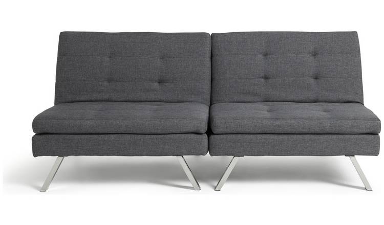 Argos Home Duo 2 Seater Clic Clac Sofa Bed - Charcoal