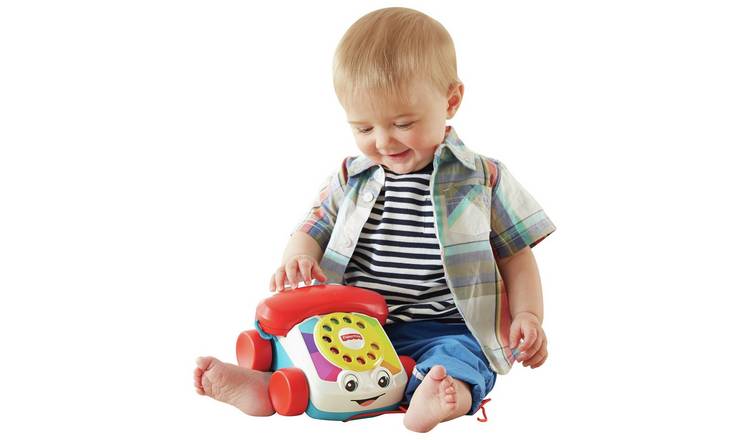 Toddler Pull Along Toy Phone with Numbe... Fisher-Price FGW66 Chatter Telephone 