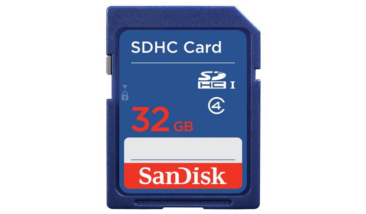 Buy Sandisk Blue Sdhc Memory Card 32gb Memory Cards Argos