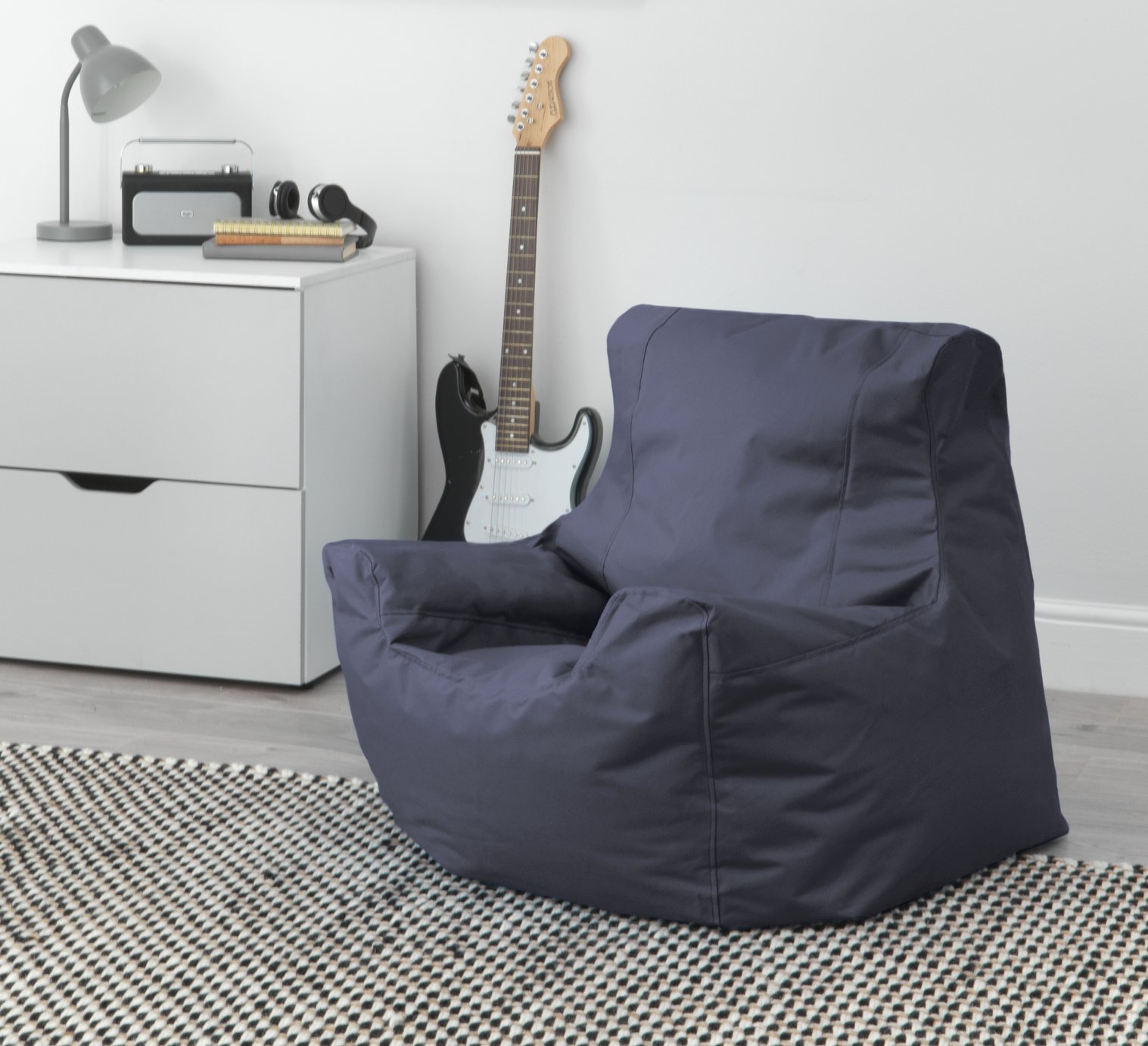 Kaikoo Large Black Teenager Bean Bag Chair