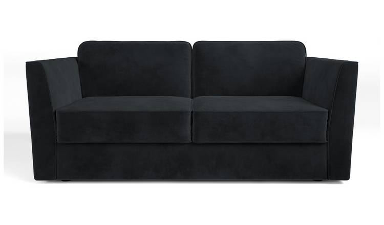 Jay-Be Elegance Velvet 3 Seater Sofa Bed - Charcoal