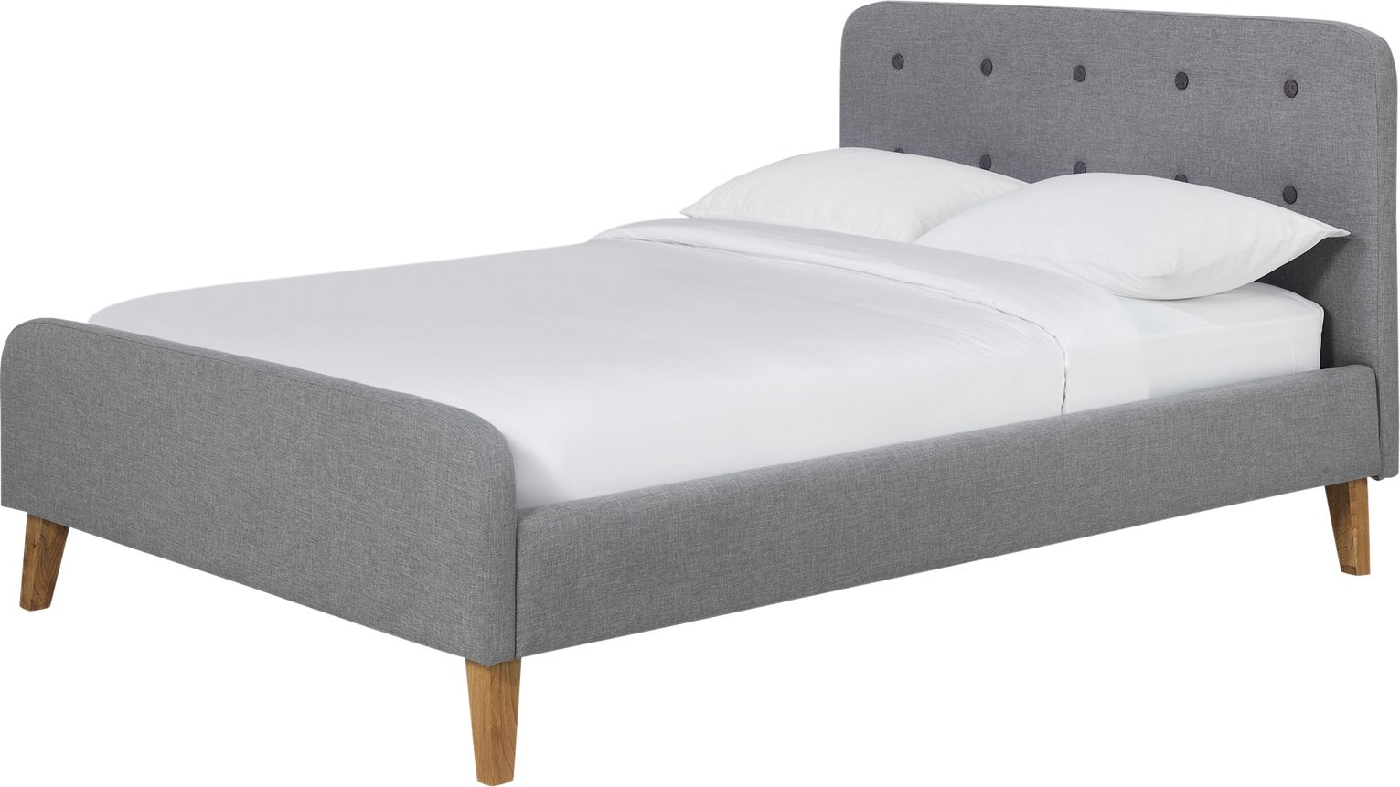 Argos Home Ashby Double Bed Frame - Grey
