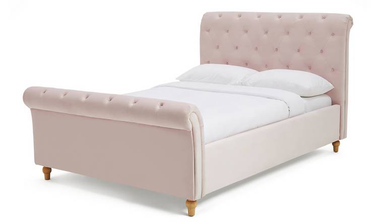 Argos Home Harrogate Double Bed Frame - Pink