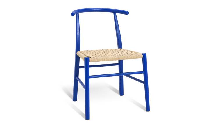 Habitat 60 Scottie Oak Dining Chair - Blue