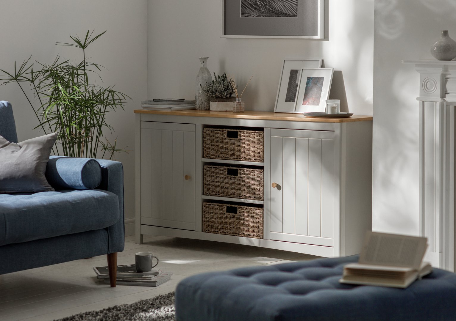 Argos Home Bournemouth 2 Door Wicker Sideboard Review