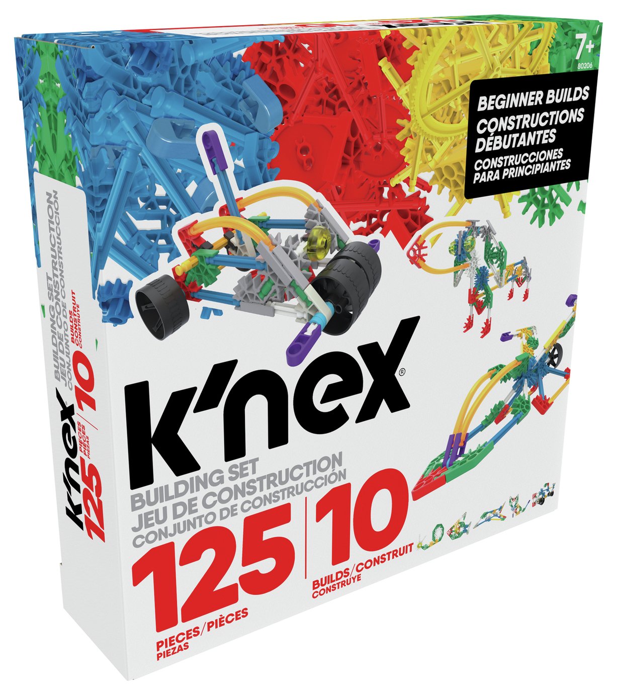 KNEX Classic 125 pieces 10 Model Beginner Set
