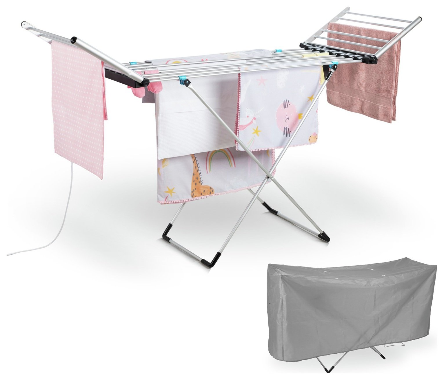 Minky Sure Dri XL Winged 15m Heated Clothes Airer with Cover