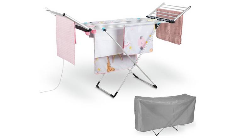 Minky heated cheap clothes airer lidl