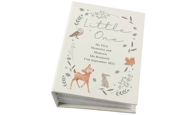 Personalised Message Woodland Animals Print Photo Album