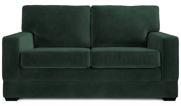 Jay-Be Urban Velvet 2 Seater Sofa Bed - Dark Green