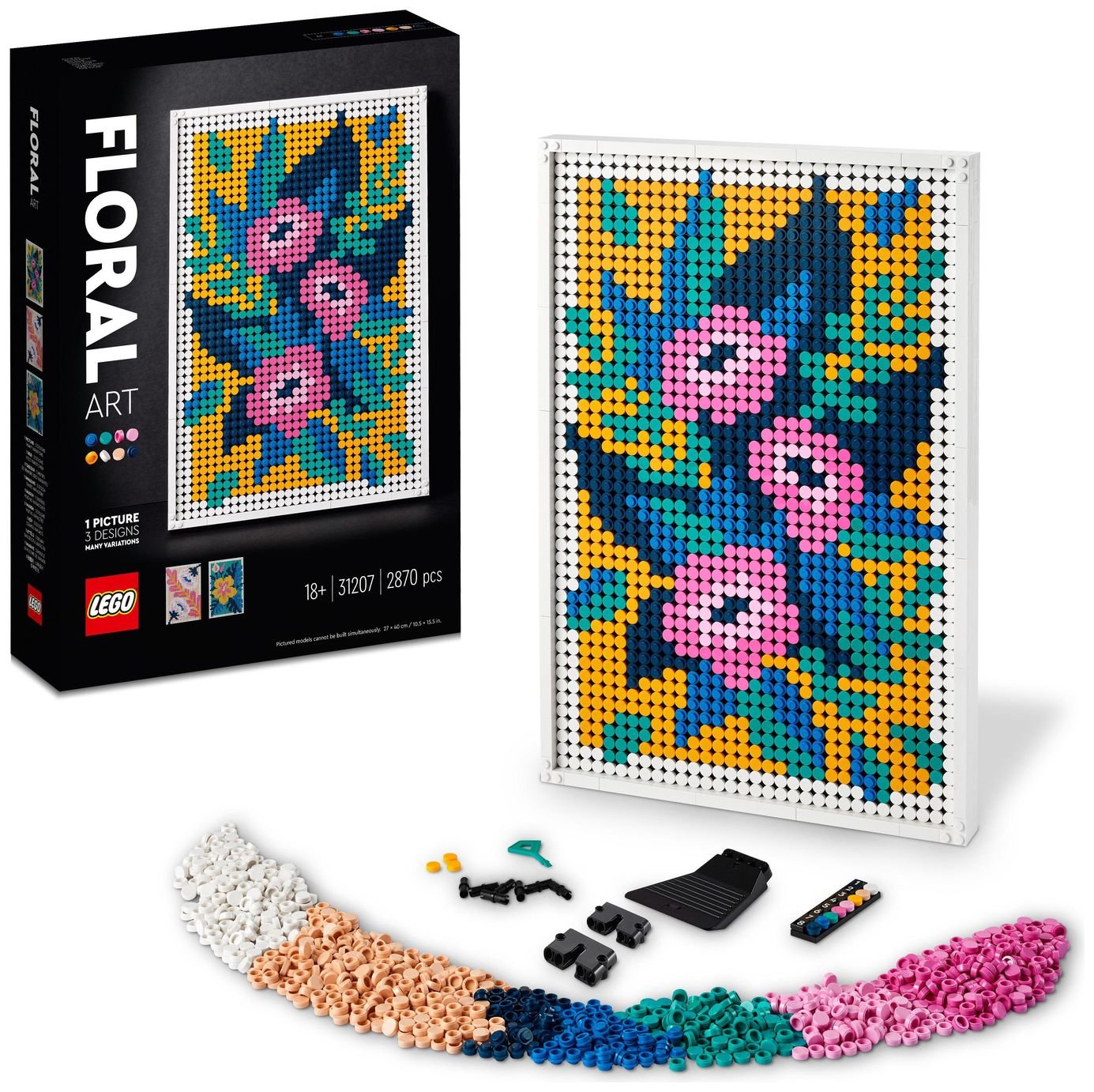 LEGO ART Floral Art 3in1 Flowers Crafts Set Wall Decor 31207 review