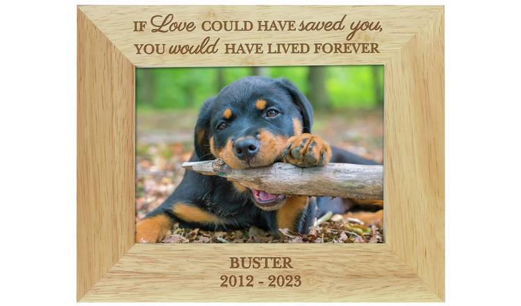 Buy Personalised Message Pet Memorial Photo Frame - 25x20cm, Personalised  gifts