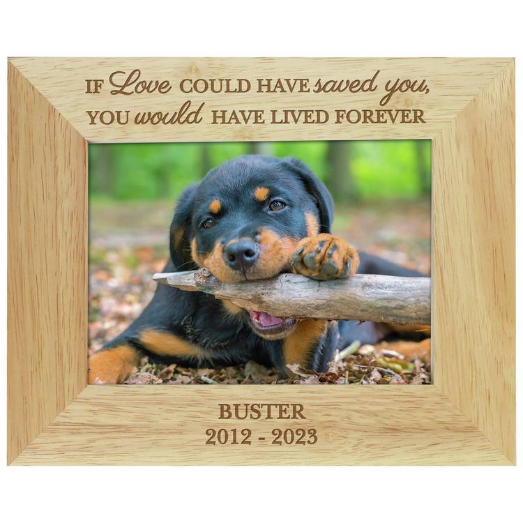 Personalised Message Pet Memorial Photo Frame - 25x20cm 0