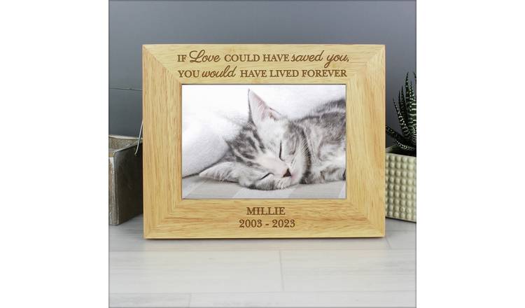 Buy Personalised Message Pet Memorial Photo Frame - 25x20cm