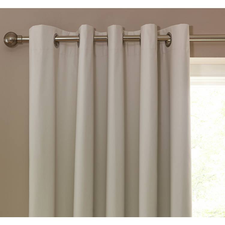 Habitat Plain Blackout Eyelet Curtains - Cream 0