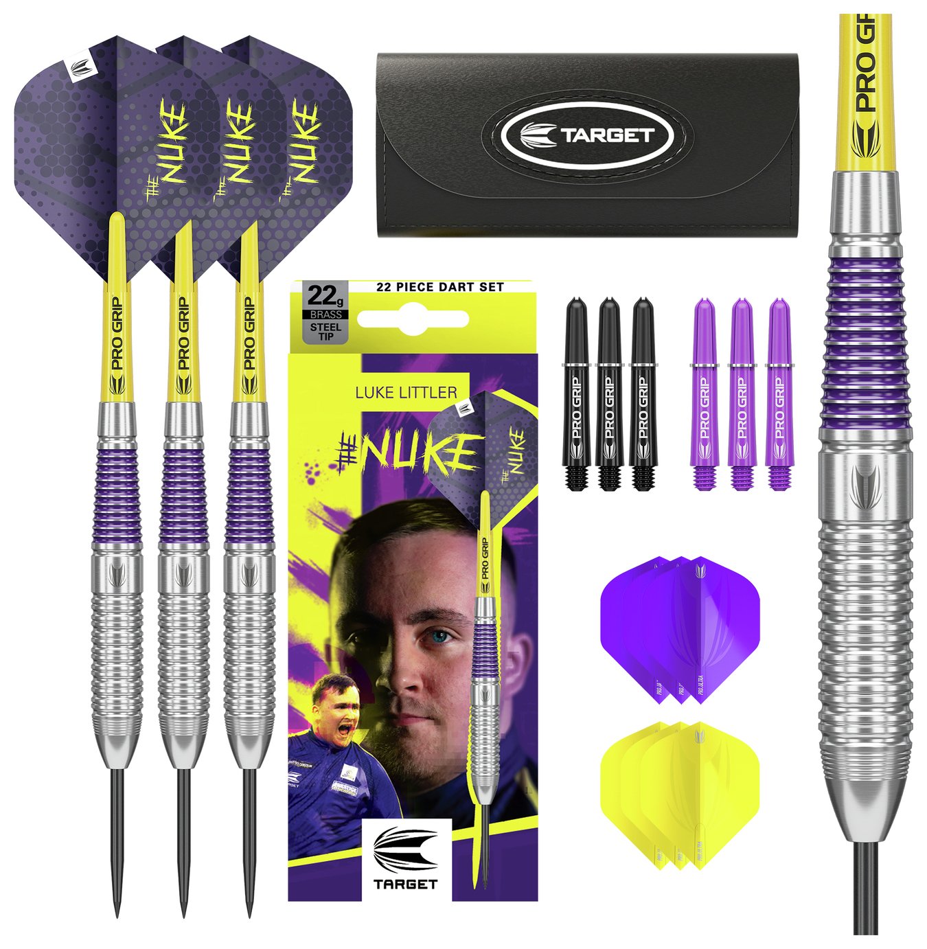 Target Luke Littler Brass 22g Darts Set