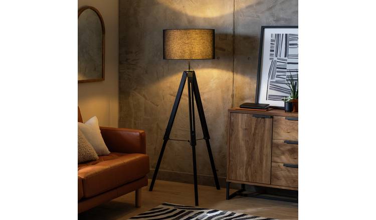 Habitat wooden deals floor lamp