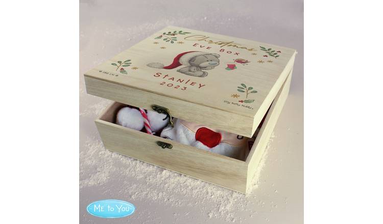 Personalised Message Tiny Tatty Teddy Christmas Eve Box