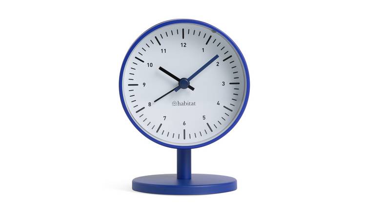 Habitat Analogue Alarm Clock - Blue