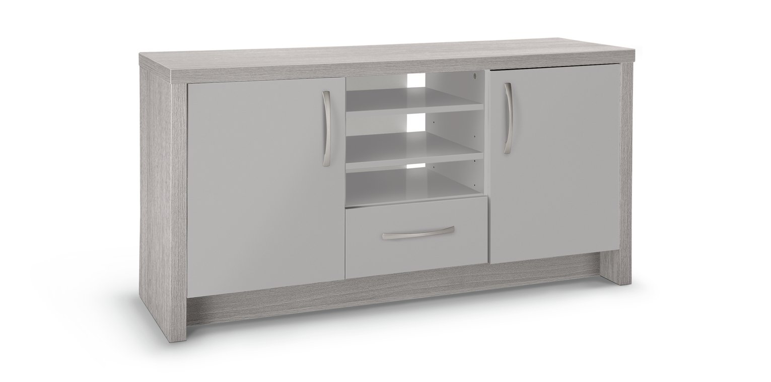 Habitat Venice 2 Door 1 Drawer Low Sideboard - Grey