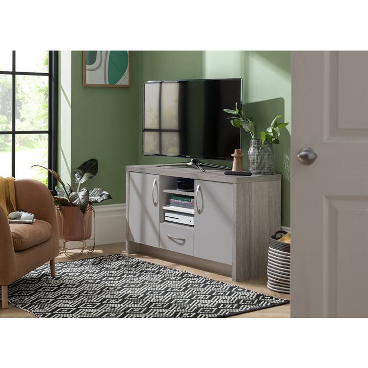 Argos Home Venice 2 Door 1 Drawer Low Sideboard - Grey 0