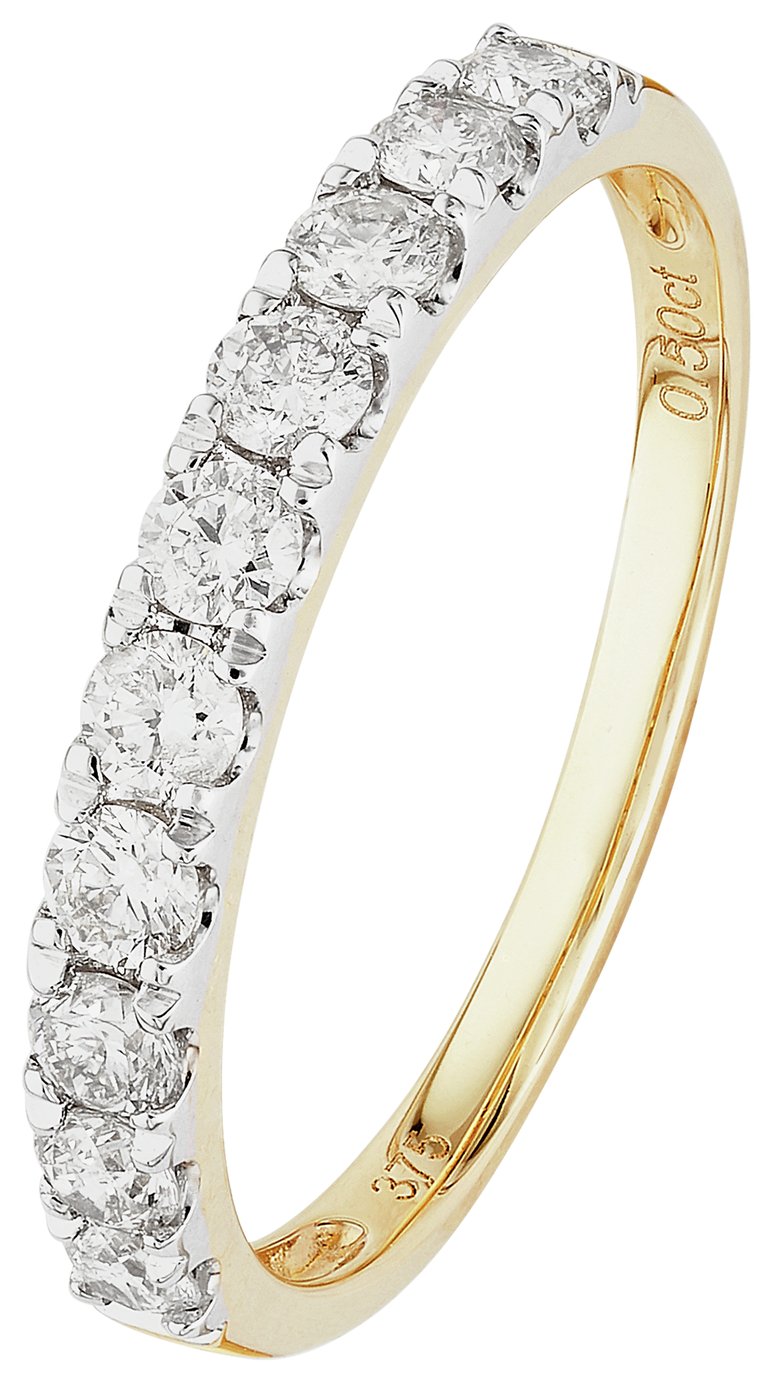 Revere 9ct Gold 0.50ct Diamond Claw Set Eternity Ring Review